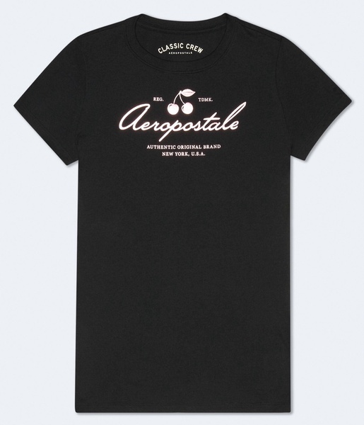 cherries foil graphic tee