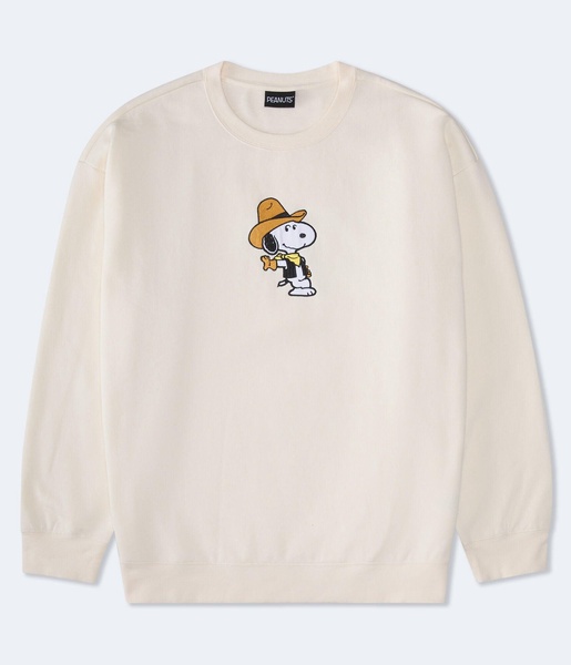 western snoopy crew sweatshirt