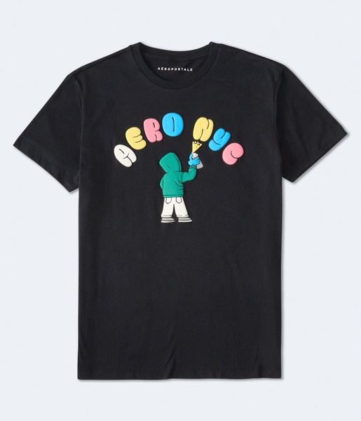 nyc spray paint graphic tee