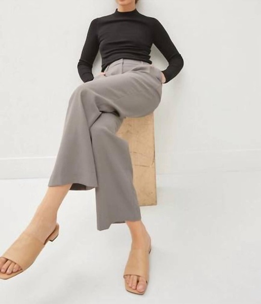 the anytime trouser in grey