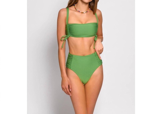 solid soma bikini bottom in green