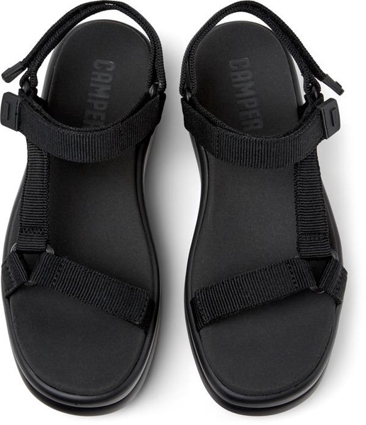Black Recycled PET Sandals for Women.