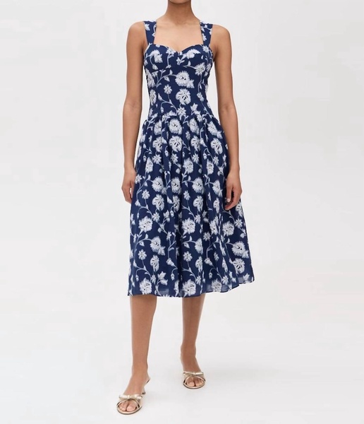 abernathy dress in navy