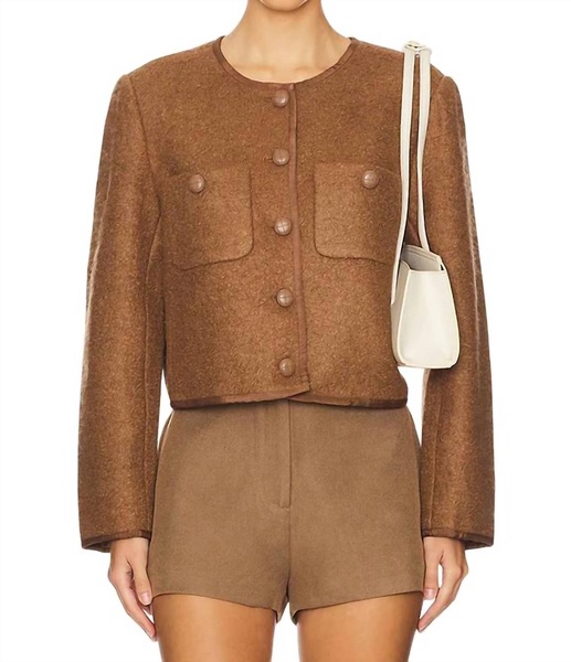 calliope jacket in nutmeg
