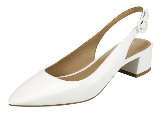 Aerosoles Women's Grand Central Pump, White Leather, Medium