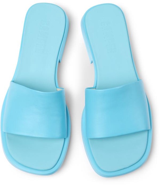 Blue Leather Sandals for Women.