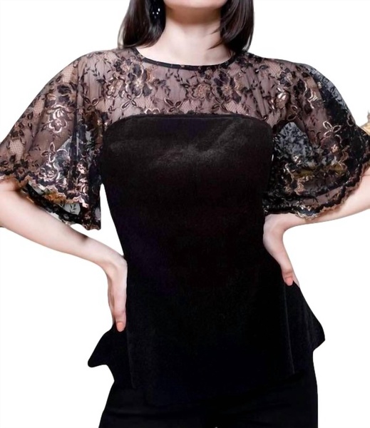 sophie top in copper lace