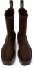 Brown textile boots for women