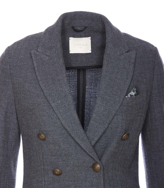 Double Breasted Button Jacket