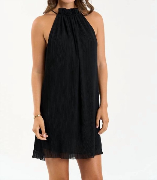 presley halter dress in black
