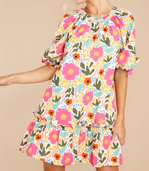 amelia dress in monet's garden