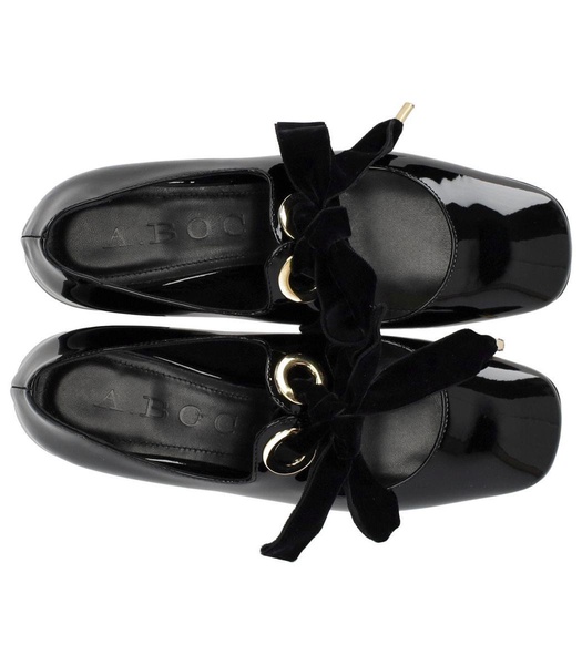 A.Bocca Mary Jane Black Ballet Flat With Bow