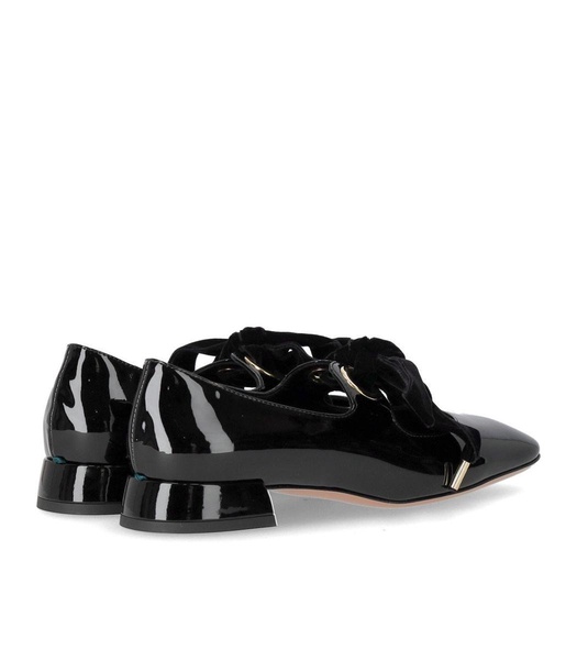 A.Bocca Mary Jane Black Ballet Flat With Bow