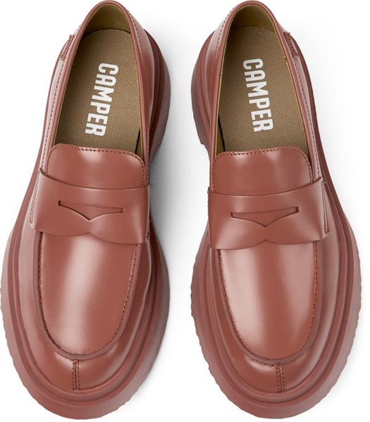 Red Leather Loafer for Women