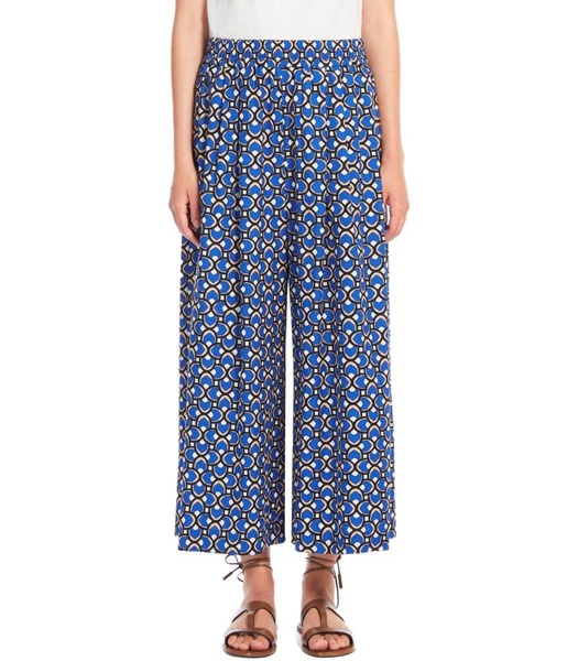 Weekend Max Mara Virgin Blue Cropped Trousers