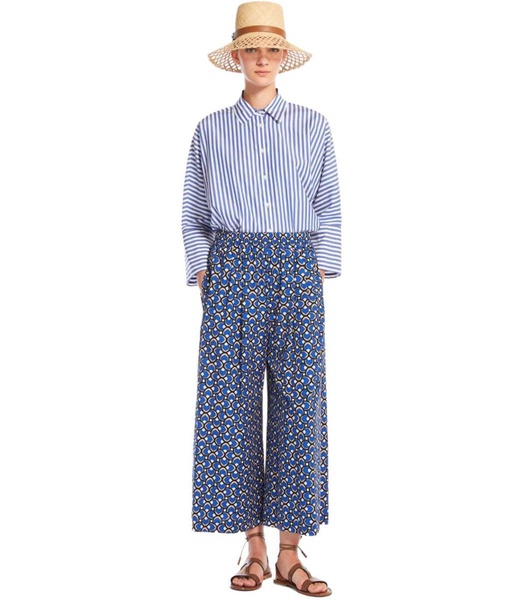 Weekend Max Mara Virgin Blue Cropped Trousers