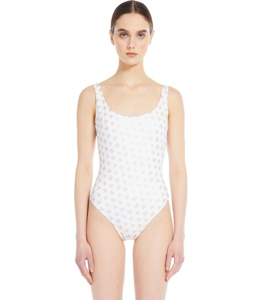 Max Mara Clarice White Swimsuit