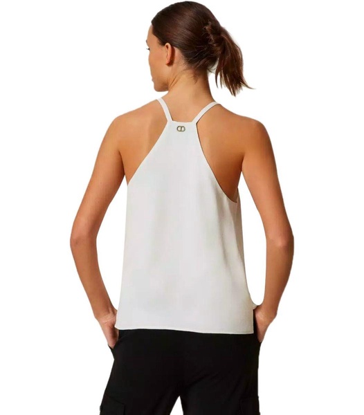 Twinset Cream Satin Top