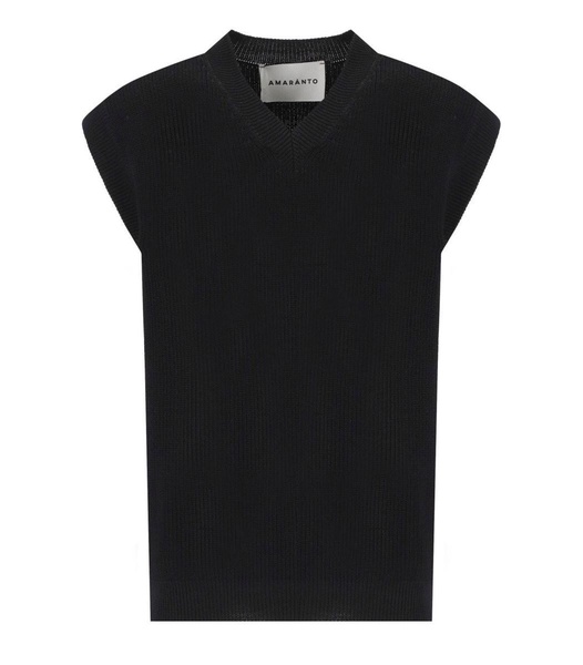 Amaránto Black Knitted Vest