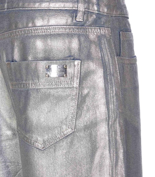 Metallized Boyfriend Jeans