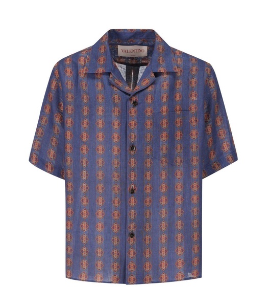 All-over Patterned Button-up Shirt