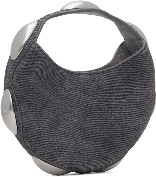 Dome Circular denim printed leather bag