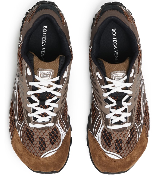 Orbit suede-trimmed sneakers