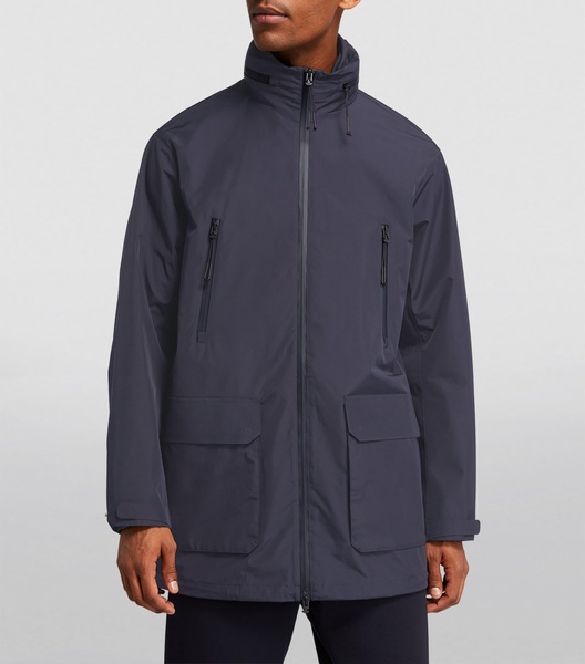 Water-Repellent Travel Essentials Long Jacket