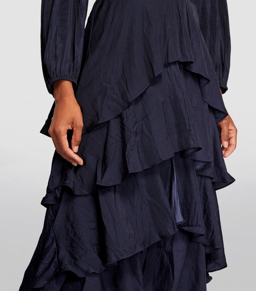 Ruffled Midi Dress