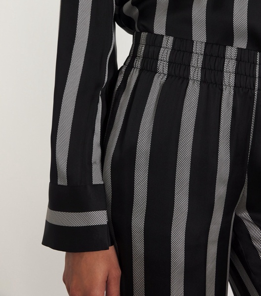 Silk-Blend Striped Soto Trousers