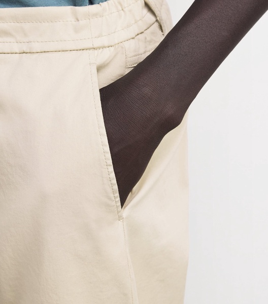 Stretch-Cotton Drawstring Trousers