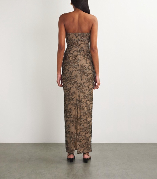 Lace Strapless Dress