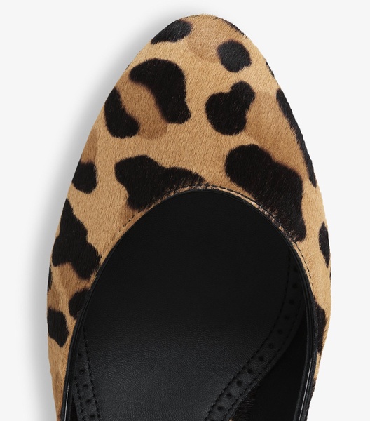Leopard Print Decollete Pumps 90
