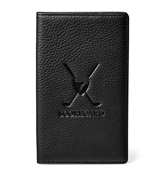 Leather Gold Scorecard Holder