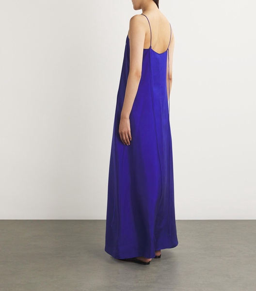 Silk Sleeveless Maxi Dress