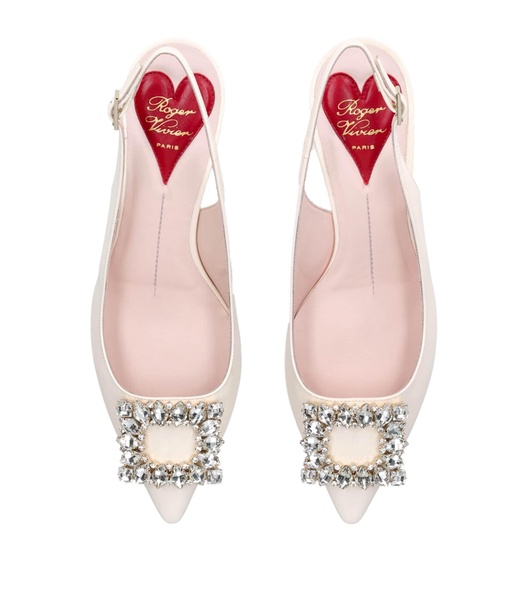 Patent Leather Virgule Slingback Heels 55