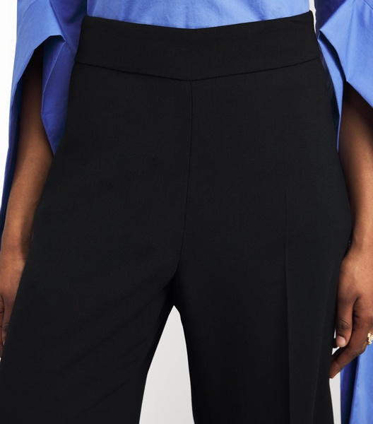 Virgin Wool Flared Trousers