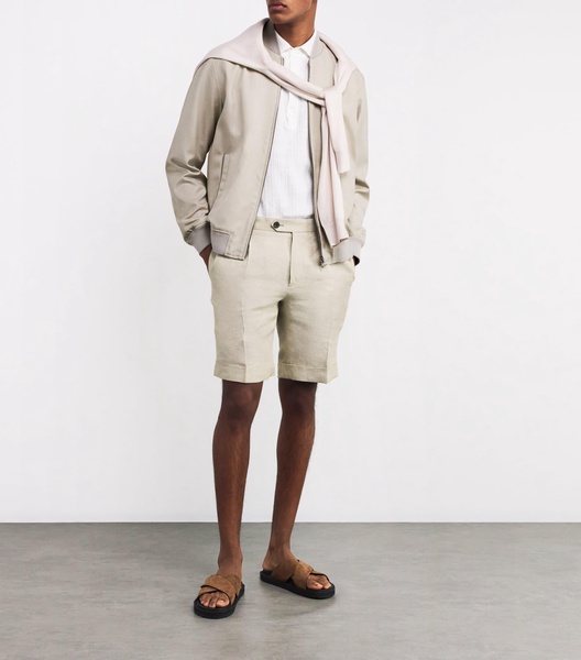 Cashmere-Silk Bomber Jacket