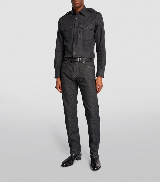 Straight Mid-Rise Jeans