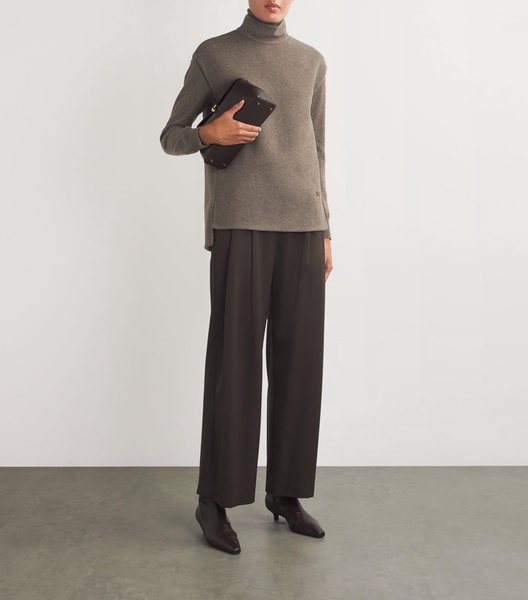 Cashmere-Blend Double-Face Top