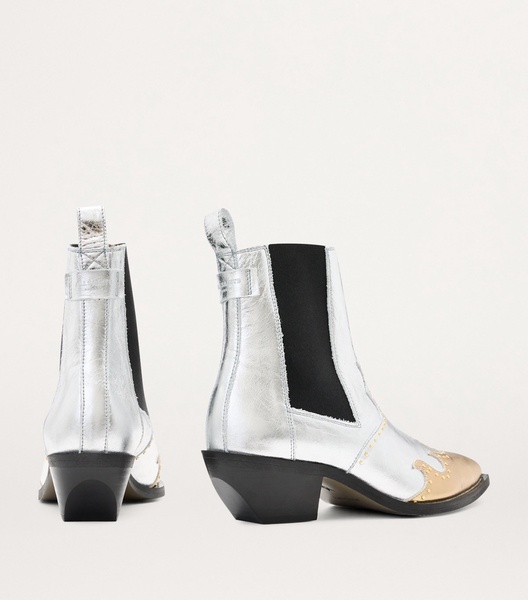 Leather Denver Stud Ankle Boots 43