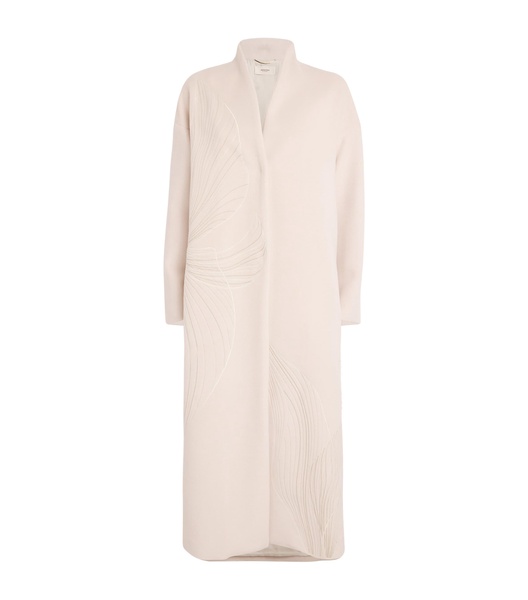 Alpaca-Wool Embroidered Coat