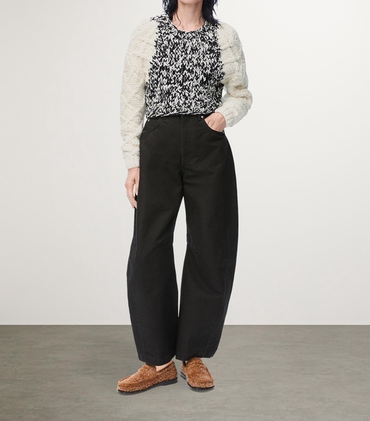 Wool-Blend Cropped Sweater