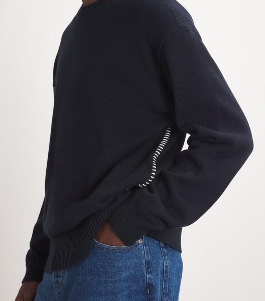 Contrast-Stitch Sweater