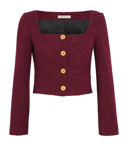 Tweed Sequin-Embellished Jacket