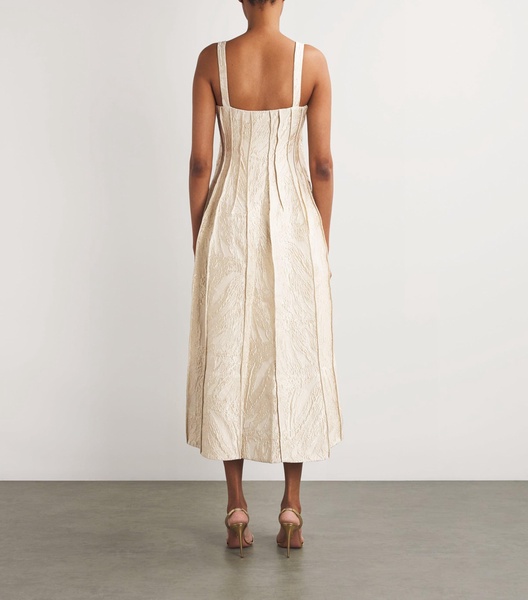 Jacquard Maya Midi Dress