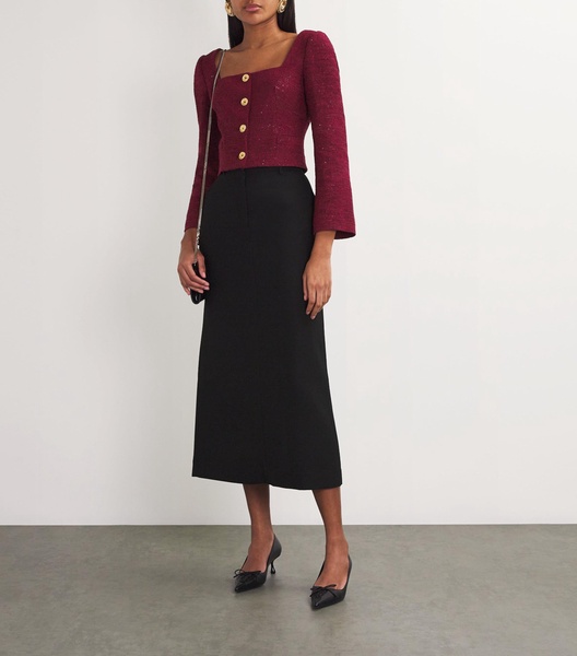 Tweed Sequin-Embellished Jacket