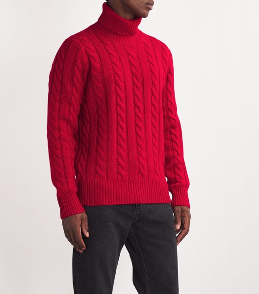 Wool-Cashmere Cable-Knit Jumper