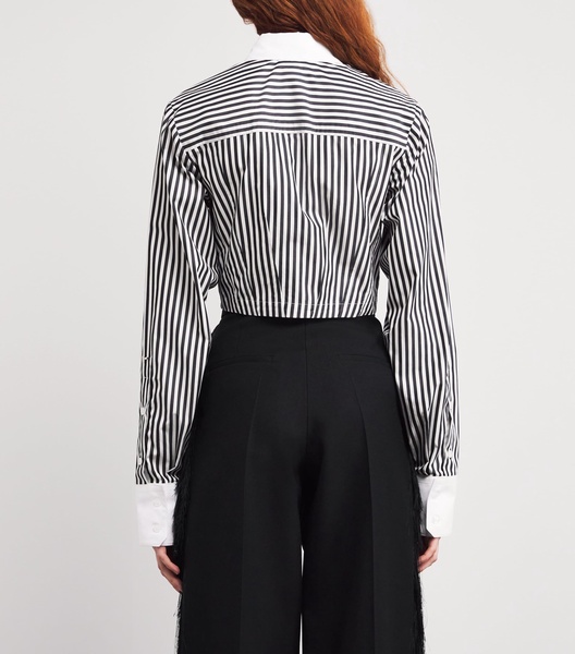 Stripe Cropped Shirt