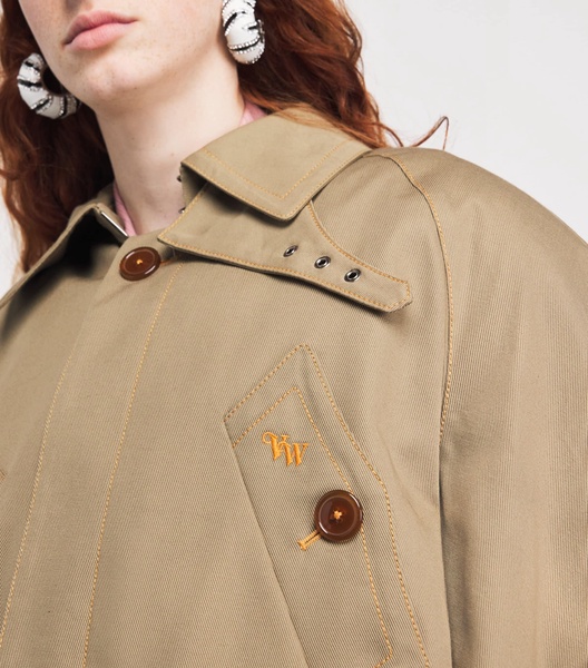 Graziano Cut-Off Trench Coat